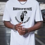 Master Of My Fate  Baskılı Oversize Tişört