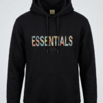 Essentials Kanguru Cepli Kapşonlu Sweatshirt Hoodie Siyah