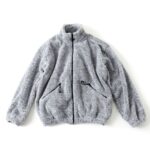 Gri Over Loose Pelüş Ceket