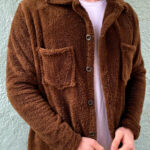 Kahverengi Cep Detaylı Düğmeli Normal Kalıp Pelüş Ceket