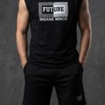 Future Insane Minds Baskılı Kolsuz Oversize Tişört ve Ottoman Şort Kombini